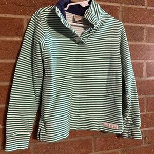 The Beaufort Bonnet Company Green and White Striped Hoodie